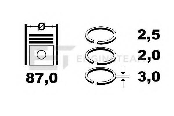 HYUNDAI 23040-27942 Комплект поршневих кілець