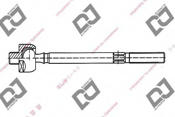 DJ PARTS DR1018 Осьовий шарнір, рульова тяга