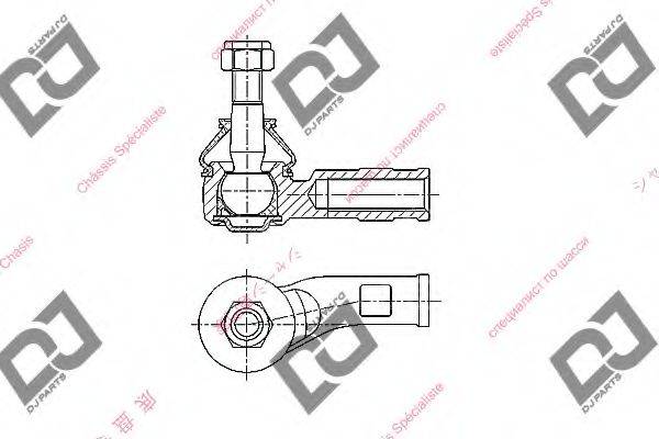 DJ PARTS DE1427 Наконечник поперечної кермової тяги