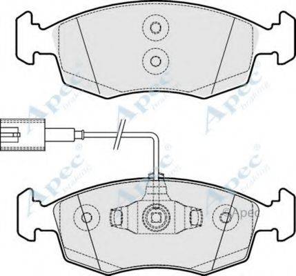 APEC BRAKING PAD1845 Комплект гальмівних колодок, дискове гальмо