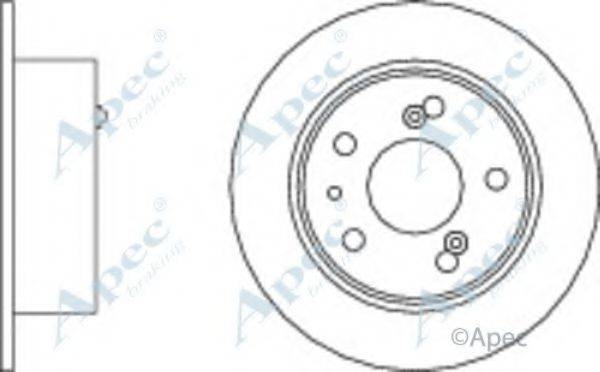 APEC BRAKING DSK206 гальмівний диск