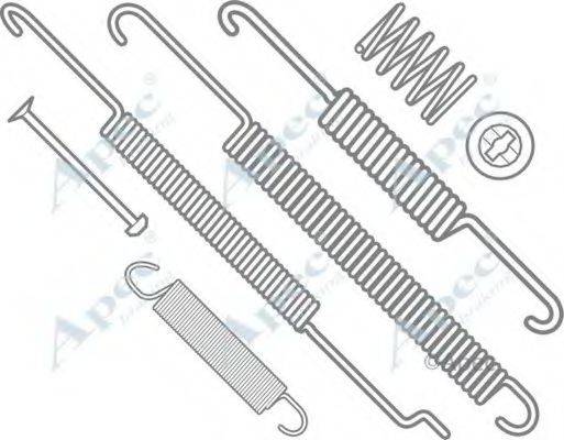 APEC BRAKING KIT975 Комплектуючі, гальмівна колодка