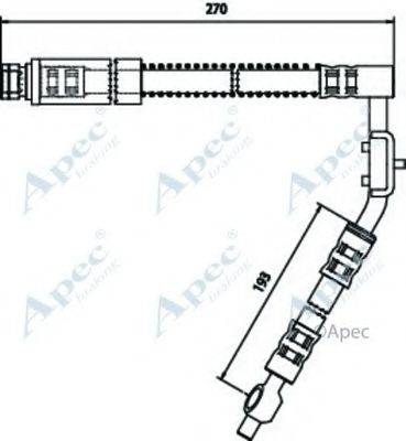 APEC BRAKING HOS3265 Гальмівний шланг