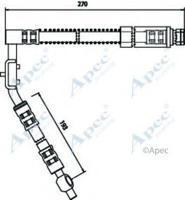 APEC BRAKING HOS3266 Гальмівний шланг