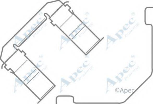 APEC BRAKING KIT429 Комплектуючі, гальмівні колодки