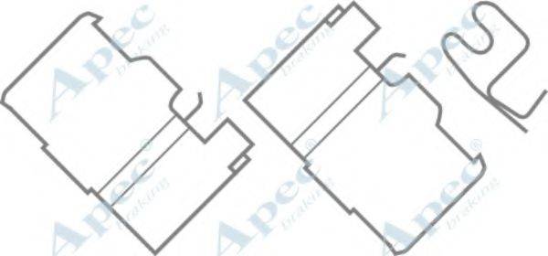 APEC BRAKING KIT597 Комплектуючі, гальмівні колодки