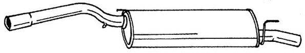 SIGAM 50621 Глушник вихлопних газів кінцевий