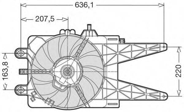 CTR 1209540 Вентилятор, охолодження двигуна