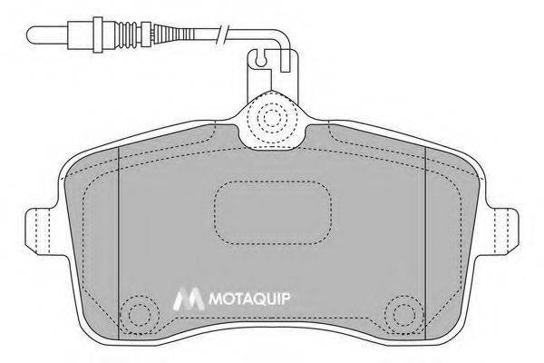 MOTAQUIP LVXL1161 Комплект гальмівних колодок, дискове гальмо