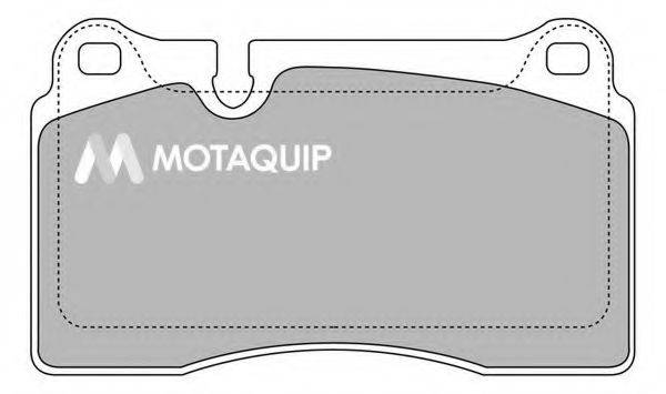 MOTAQUIP LVXL1334 Комплект гальмівних колодок, дискове гальмо