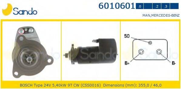 SANDO 60106012 Стартер