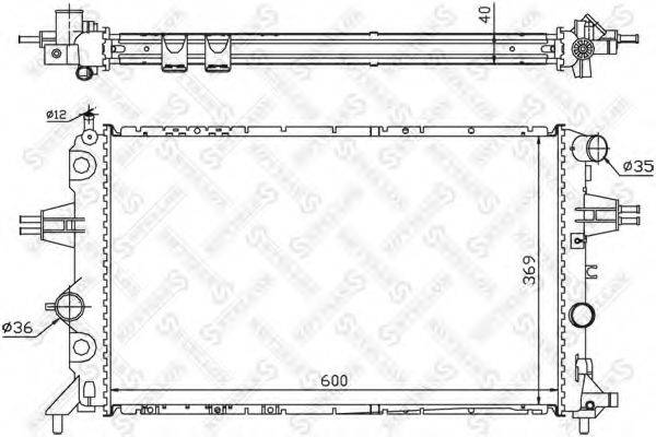 STELLOX 1025265SX Радіатор, охолодження двигуна