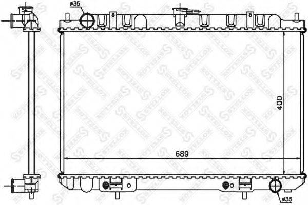 STELLOX 1025397SX Радіатор, охолодження двигуна