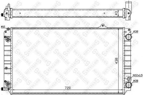 VW 4D0121251 Радіатор, охолодження двигуна