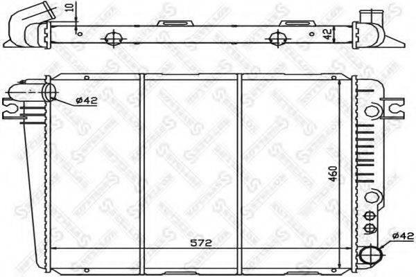 STELLOX 1025554SX Радіатор, охолодження двигуна