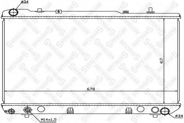 STELLOX 1025683SX Радіатор, охолодження двигуна