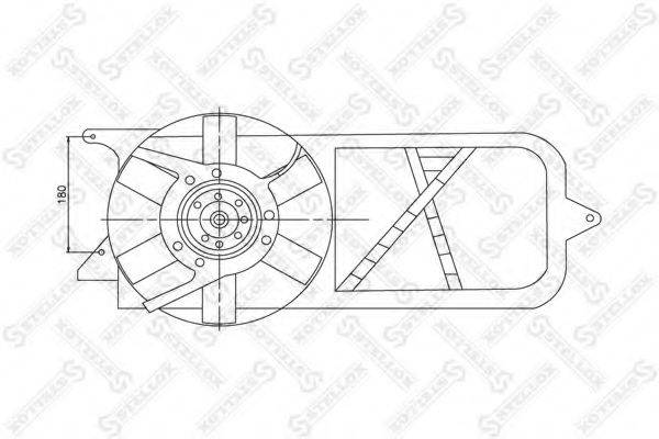 STELLOX 2999139SX Вентилятор, охолодження двигуна
