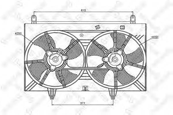 STELLOX 2999230SX Вентилятор, охолодження двигуна
