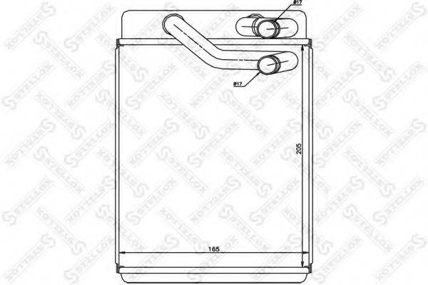 STELLOX 1035192SX Теплообмінник, опалення салону