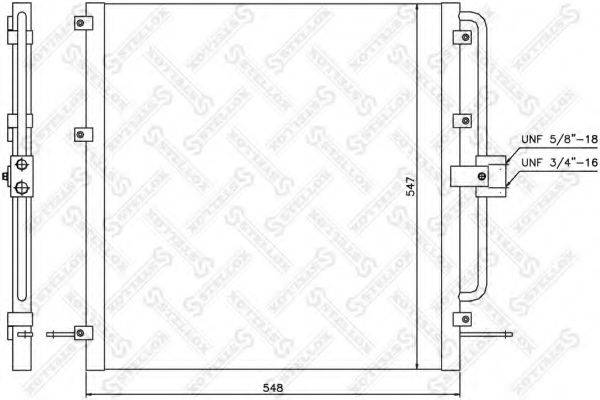 STELLOX 1045452SX Конденсатор, кондиціонер