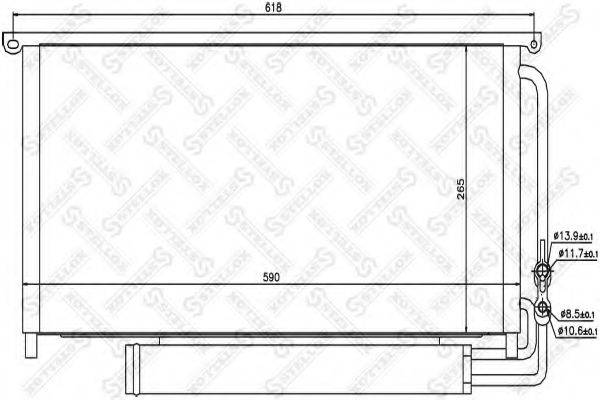 STELLOX 1045462SX Конденсатор, кондиціонер