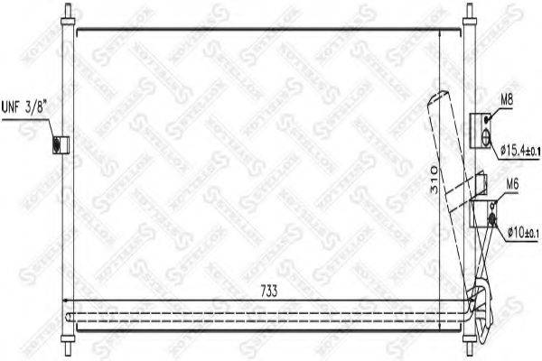 STELLOX 1045595SX Конденсатор, кондиціонер