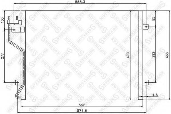 STELLOX 1045602SX Конденсатор, кондиціонер