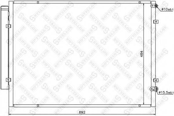 STELLOX 1045652SX Конденсатор, кондиціонер