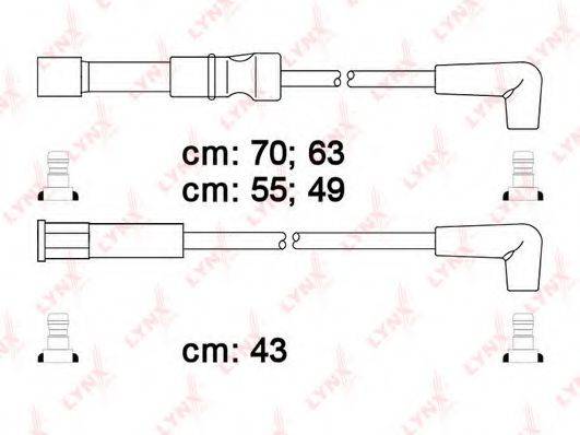 LYNXAUTO SPC1818 Комплект дротів запалювання