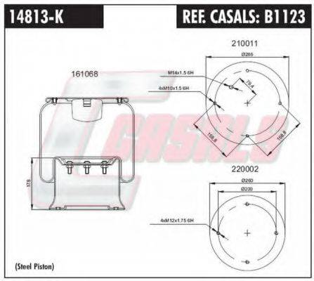 SAF 322900500 Кожух пневматичної ресори