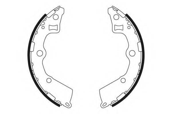 HELLA PAGID 8DB355000411 Комплект гальмівних колодок