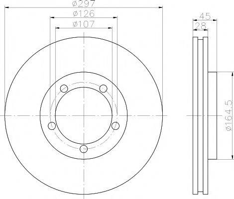 HELLA PAGID 8DD355101571 гальмівний диск