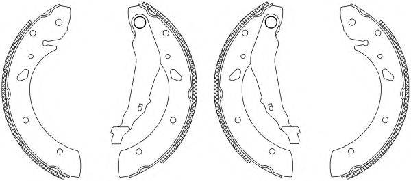 HELLA PAGID 8DB355003451 Комплект гальмівних колодок