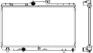 SAKURA AUTOMOTIVE 24611008 Радіатор, охолодження двигуна