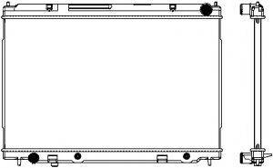 SAKURA AUTOMOTIVE 32511018 Радіатор, охолодження двигуна