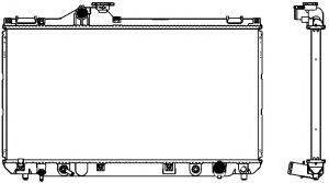 TOYOTA 1640046731 Радіатор, охолодження двигуна