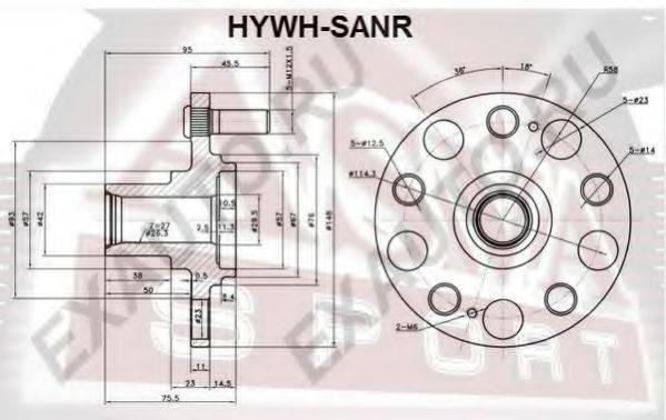 ASVA HYWHSANR Маточина колеса