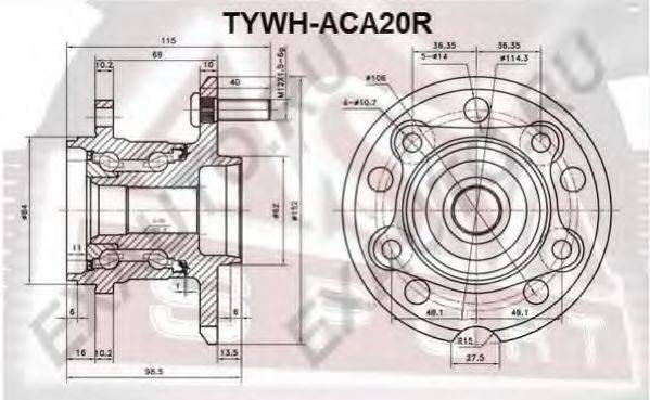 TOYOTA 42410-44020 Маточина колеса