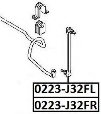 ASVA 0223J32FL Тяга/стійка, стабілізатор