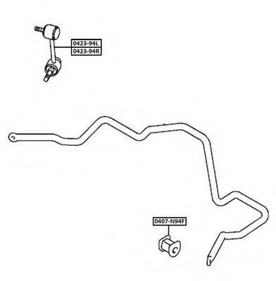 ASVA 042394L Тяга/стійка, стабілізатор