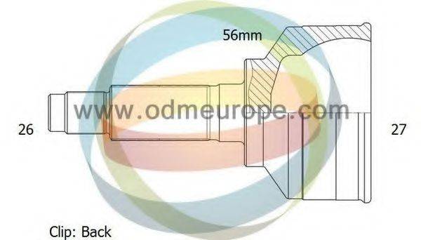 ODM-MULTIPARTS 12090272 Шарнірний комплект, приводний вал