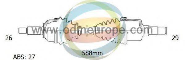 ODM-MULTIPARTS 18271311 Приводний вал