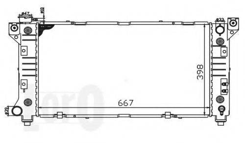 LORO 0080170007 Радіатор, охолодження двигуна