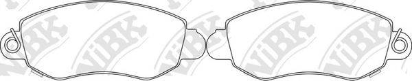 NIBK PN0164 Комплект гальмівних колодок, дискове гальмо