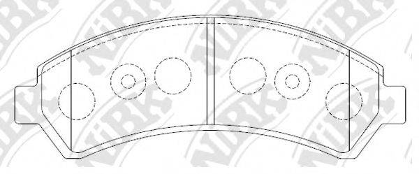 ISUZU 8180298630 Комплект гальмівних колодок, дискове гальмо