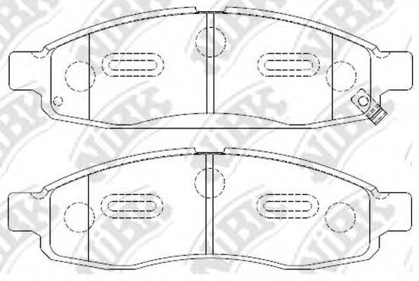 NISSAN 410607S026 Комплект гальмівних колодок, дискове гальмо