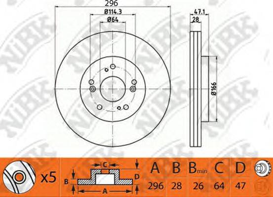 HONDA 45251STKA00 гальмівний диск