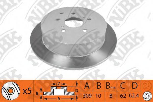 NIBK RN1473 гальмівний диск