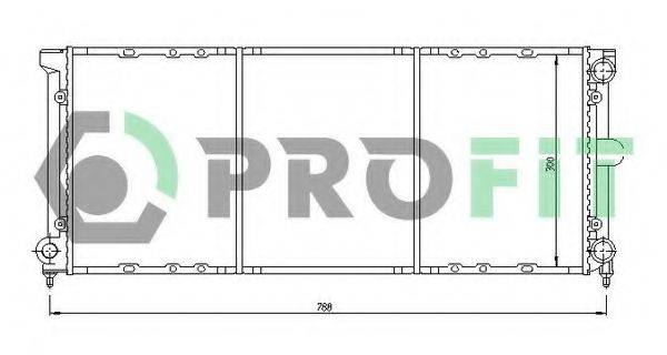 PROFIT PR9537A1 Радіатор, охолодження двигуна