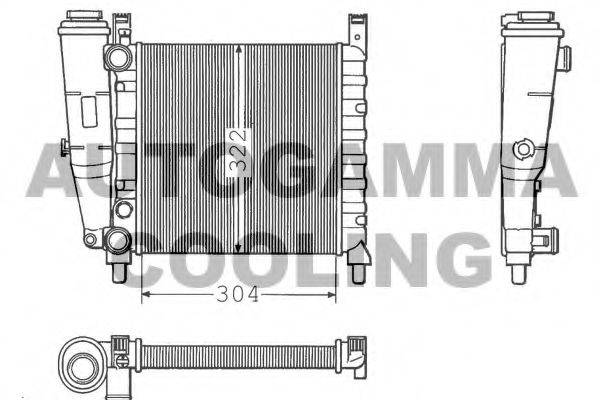 AUTOGAMMA 100310 Радіатор, охолодження двигуна